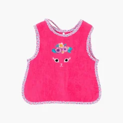 Carré Blanc Bavette BEACHFUL Fuschia|Enfant Bavoirs & Mini-bavoirs