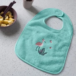 Carré Blanc Bavoir coton Aruba celadon|Enfant Bavoirs & Mini-bavoirs