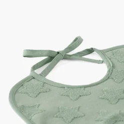 Carré Blanc Bavoir coton Monjour eucalyptus|Enfant Bavoirs & Mini-bavoirs|Nouveautés Bébénew