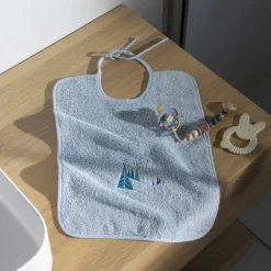 Carré Blanc Bavoir phosphorescent coton Stellaire bleu banquise|Enfant Bavoirs & Mini-bavoirs|Nouveautés Bébénew