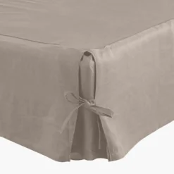 Carré Blanc Cache-sommier Songe grège| Cache Sommiers