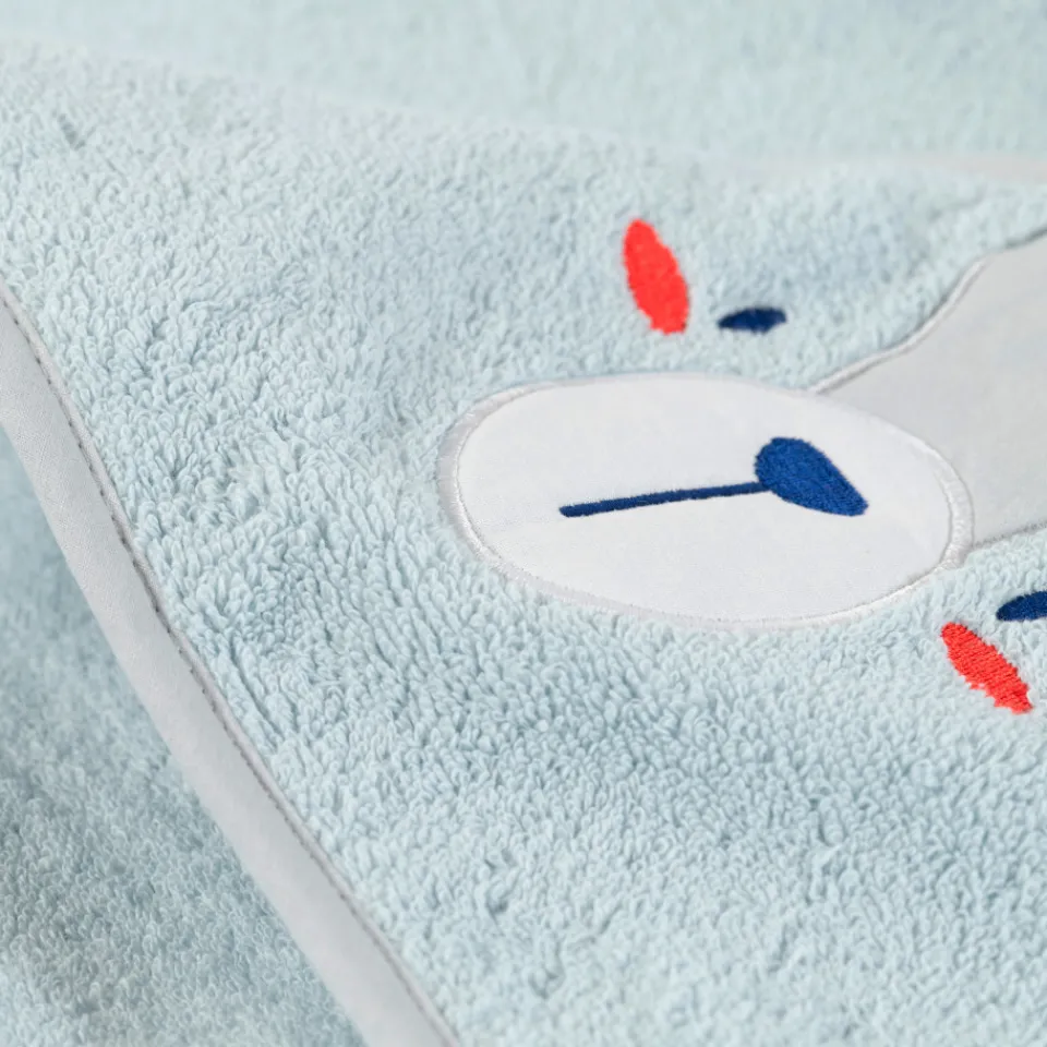 Carré Blanc Cape de bain coton Artica givre|Enfant Capes De Bain