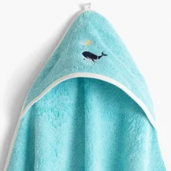 Carré Blanc Cape de bain coton Atlantis lagon|Enfant Capes De Bain