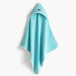 Carré Blanc Cape de bain coton Atlantis lagon|Enfant Capes De Bain