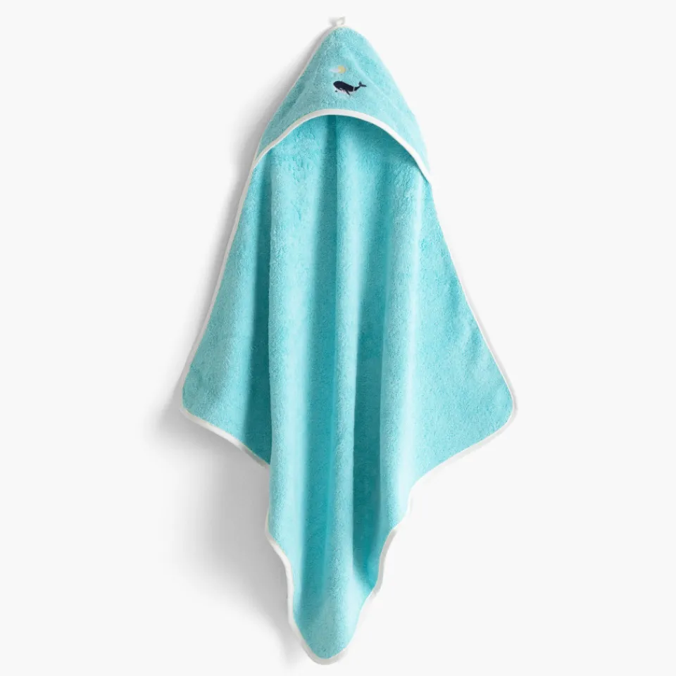 Carré Blanc Cape de bain coton Atlantis lagon|Enfant Capes De Bain