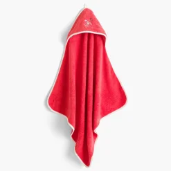 Carré Blanc Cape de bain coton Atlantis corail|Enfant Capes De Bain