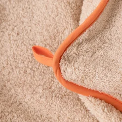 Carré Blanc Cape de bain coton bio Safari|Enfant Capes De Bain