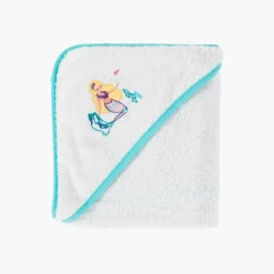 Carré Blanc Cape de bain coton Calliopé blanc|Enfant Capes De Bain