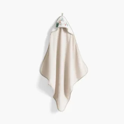 Carré Blanc Cape de bain coton Féeries ivoire|Enfant Capes De Bain