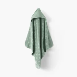 Carré Blanc Cape de bain coton Monjour eucalyptus|Enfant Capes De Bain|Nouveautés Bébénew
