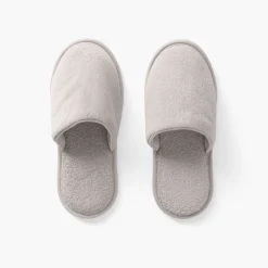 Carré Blanc Chaussons mules homme coton Lola perle|Femme Mules De Bain|Mules De Bain