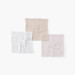 Carré Blanc Doudou coton bio Bienvenue naturel|Enfant Accessoires|Nouveautés Bébénew