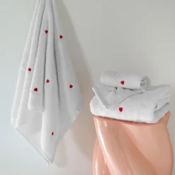 Carré Blanc Drap de bain coton Adore blanc|Femme Coffrets Cadeaux|Draps De Bain