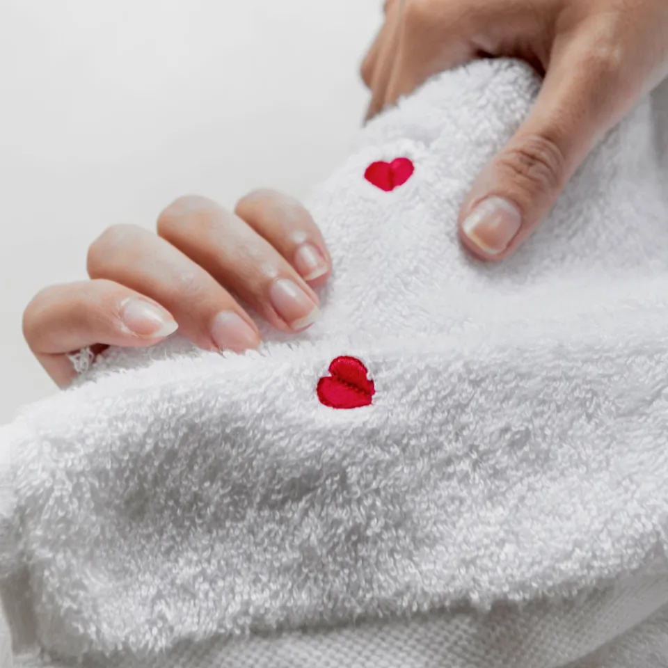 Carré Blanc Drap de bain coton Adore blanc|Femme Coffrets Cadeaux|Draps De Bain