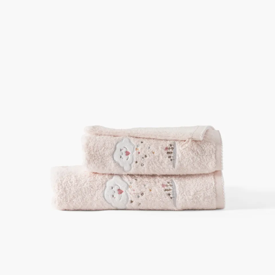 Carré Blanc Drap de bain coton bio Bienvenue nude|Enfant Draps De Bain|Nouveautés Bébénew