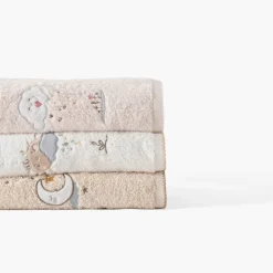 Carré Blanc Drap de bain coton bio Bienvenue nude|Enfant Draps De Bain|Nouveautés Bébénew