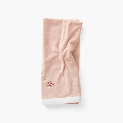 Carré Blanc Drap de bain coton bio Illumine vieux rose|Enfant Draps De Bain