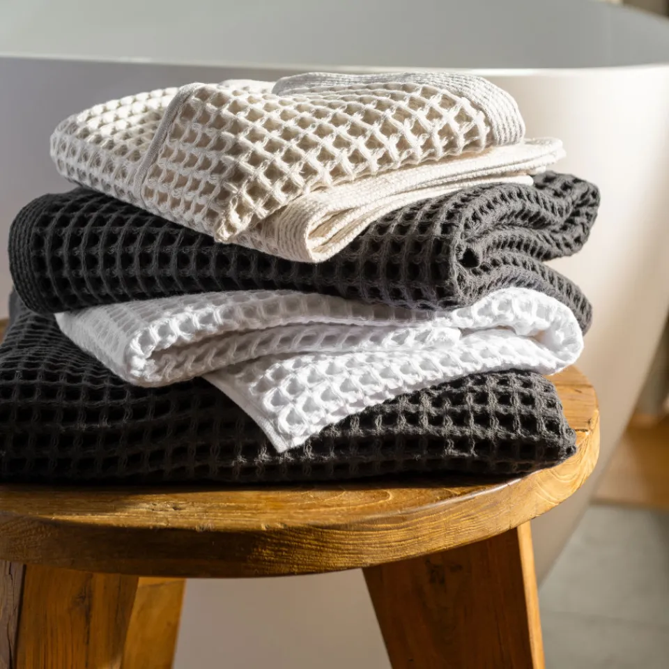 Carré Blanc Drap de bain coton bio Quadro blanc|Femme Coffrets Cadeaux|Draps De Bain