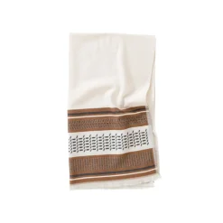 Carré Blanc Drap de bain coton Eclipse écru| Draps De Bain