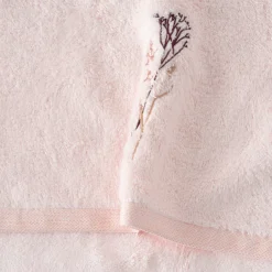 Carré Blanc Drap de bain coton et viscose de bambou Aura nude|Femme Coffrets Cadeaux|Draps De Bain