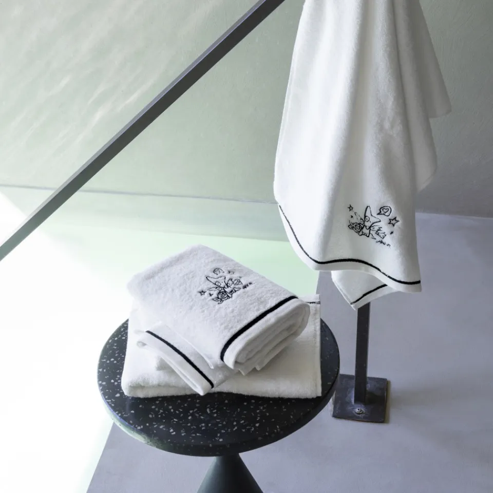 Carré Blanc Drap de bain coton Jakè x| Draps De Bain