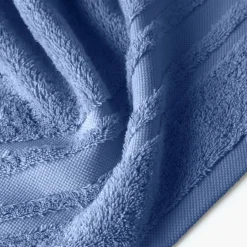 Carré Blanc Drap de bain coton Lola II encre| Draps De Bain