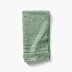 Carré Blanc Drap de bain coton Lola II sauge| Draps De Bain
