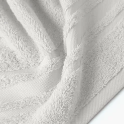 Carré Blanc Drap de bain coton Lola II perle|Homme Coffrets Cadeaux|Draps De Bain