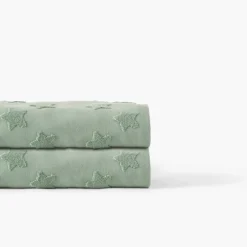 Carré Blanc Drap de bain coton Monjour eucalyptus|Enfant Draps De Bain|Nouveautés Bébénew