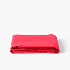 Carré Blanc Drap de lit percale de coton Neo framboise| Draps De Lit