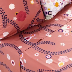 Carré Blanc Drap de lit percale de coton Psyché| Draps De Lit