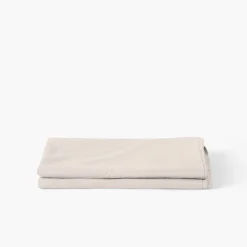 Carré Blanc Drap de lit percale de coton Neo ficelle| Draps De Lit