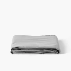 Carré Blanc Drap de lit percale de coton Neo gris| Draps De Lit