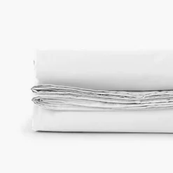 Carré Blanc Drap de lit percale de coton Neo blanc| Draps De Lit