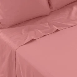 Carré Blanc Drap de lit satin de coton jacquard pois et rayures Prestige santal| Draps De Lit