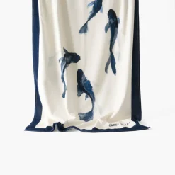 Carré Blanc Drap de plage coton Hypnotic| La Plage