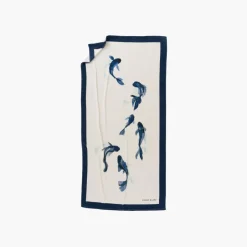 Carré Blanc Drap de plage coton Hypnotic| La Plage