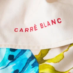 Carré Blanc Drap de plage coton Récif| La Plage