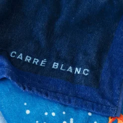 Carré Blanc Drap de plage velours de coton Oceanos| La Plage
