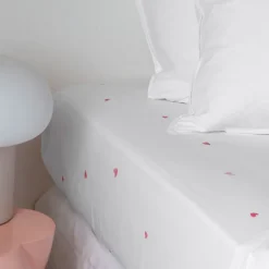 Carré Blanc Drap housse coton Adore|Femme Coffrets Cadeaux|Draps Housse