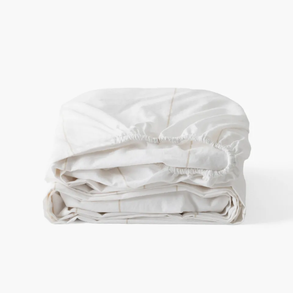 Carré Blanc Drap housse coton Amorgos| Draps Housse