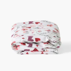 Carré Blanc Drap housse coton bio Mes Rêves|Enfant Linge De Litbio|Draps Housse