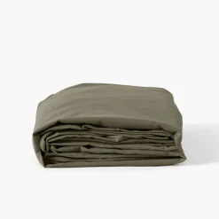 Carré Blanc Drap housse coton lavé Songe bocage| Draps Housse