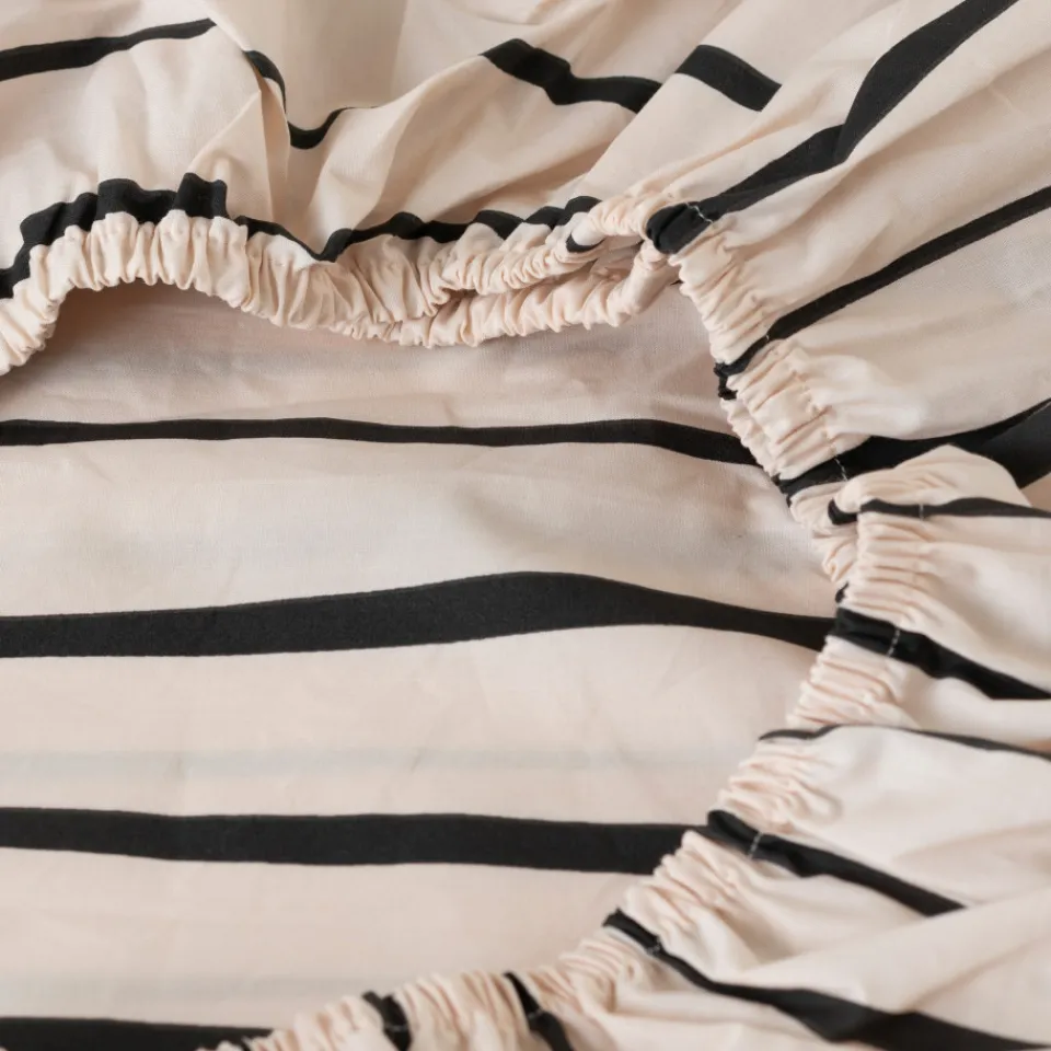 Carré Blanc Drap housse percale de coton bio Gisèle| Draps Housse