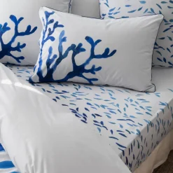 Carré Blanc Drap housse percale de coton Abysse| Draps Housse