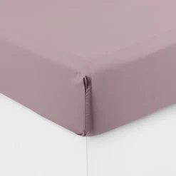 Carré Blanc Drap housse percale de coton Neo poudre|Enfant Draps Housse|Draps Housse