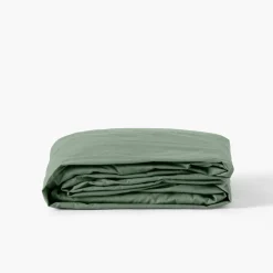 Carré Blanc Drap housse percale de coton Neo thym| Draps Housse