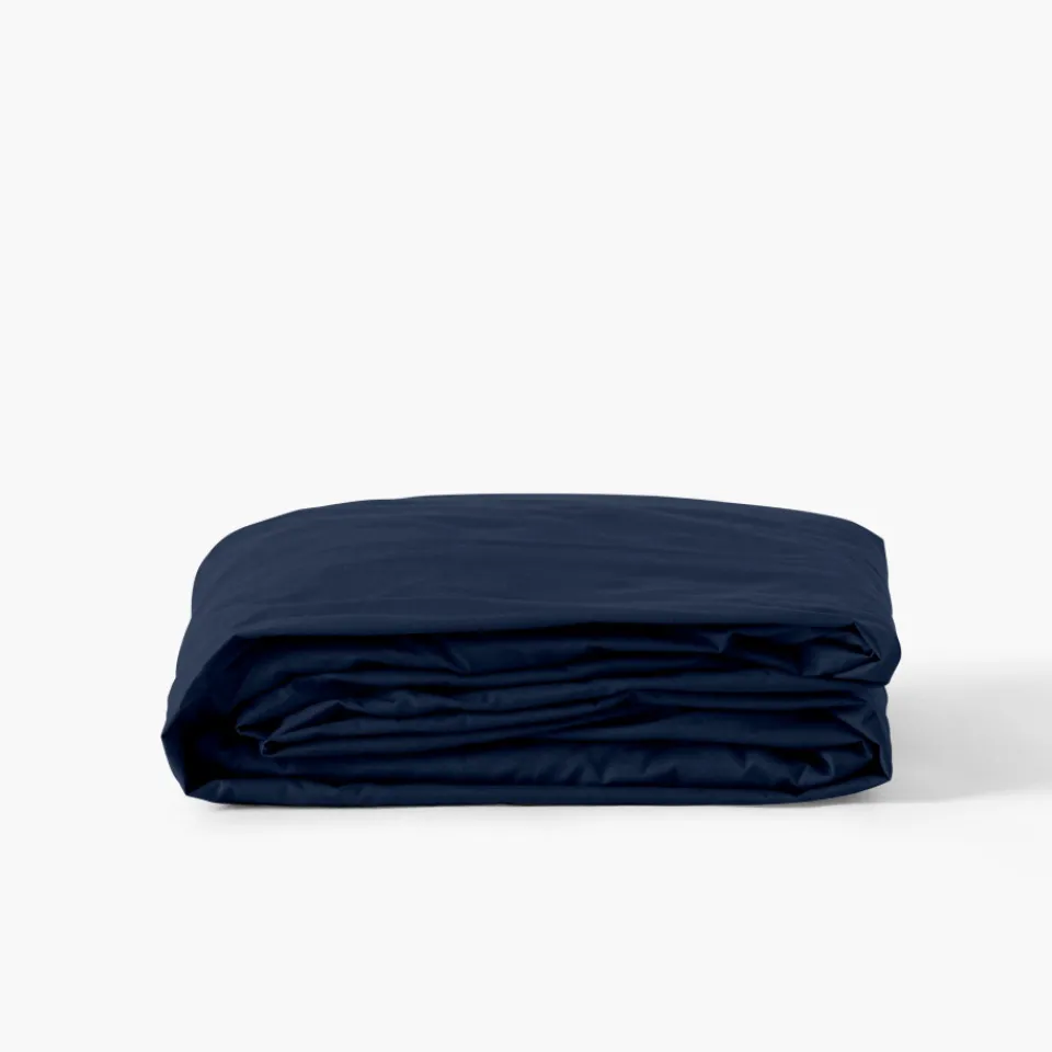 Carré Blanc Drap housse percale de coton Neo marine|Enfant Draps Housse|Draps Housse