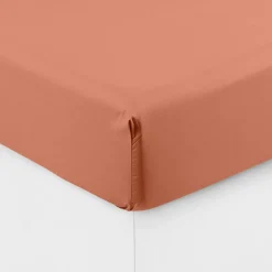 Carré Blanc Drap housse percale de coton Neo tomette| Draps Housse