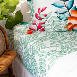 Carré Blanc Drap housse percale de coton Balata| Draps Housse